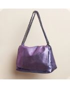 Sac Cedric en cuir crack sirop violet