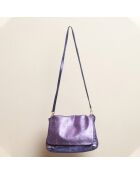 Sac Cedric en cuir crack sirop violet
