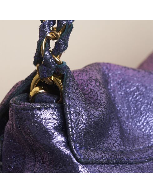 Sac Cedric en cuir crack sirop violet