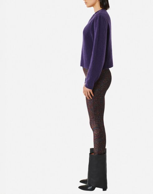 Pull Louis en laine mélangée violet tim
