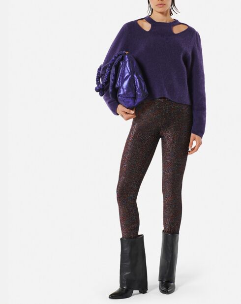 Pull Louis en laine mélangée violet tim