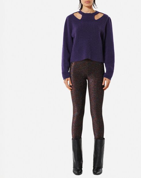 Pull Louis en laine mélangée violet tim