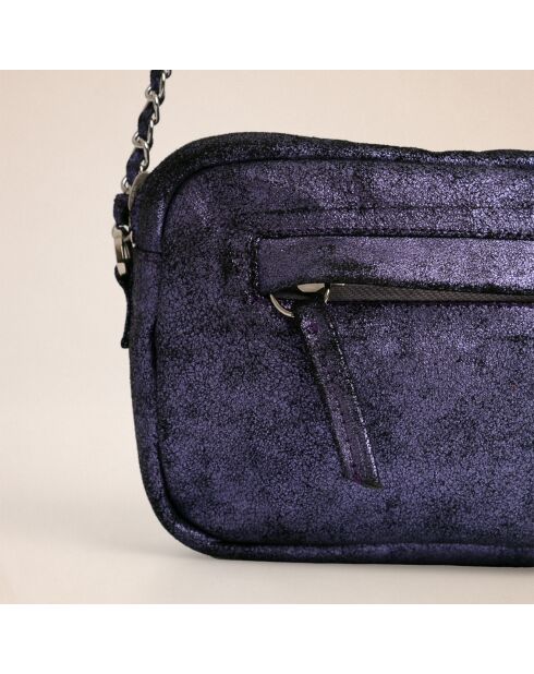 Sac Lauper en cuir crack sirop violet