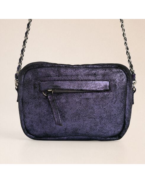 Sac Lauper en cuir crack sirop violet
