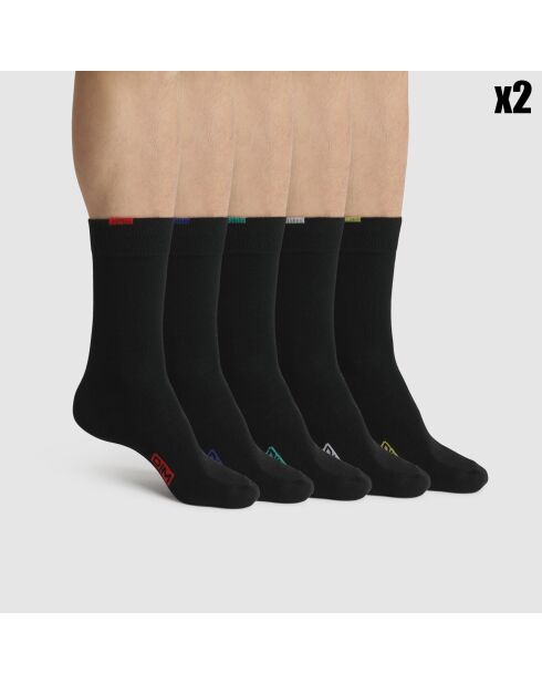 10 Paires de chaussettes EcoDIM noires