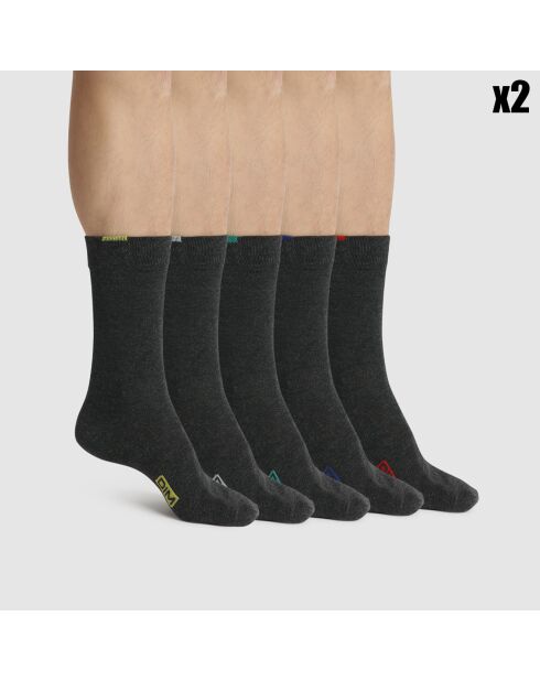 10 Paires de chaussettes EcoDIM  grises
