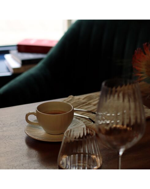 6 Tasses & Soucoupes Urus bleu/blanc - 21 cl