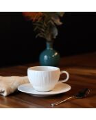 6 Tasses & Soucoupes Urus bleu/blanc - 21 cl