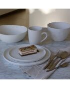 6 Bols Snowstack blanc mat - D.15 cm