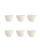 6 Bols Snowstack blanc mat - D.15 cm