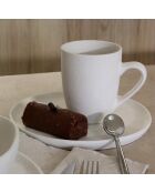 6 Mugs en grès Snowstack blanc mat - 33 cl