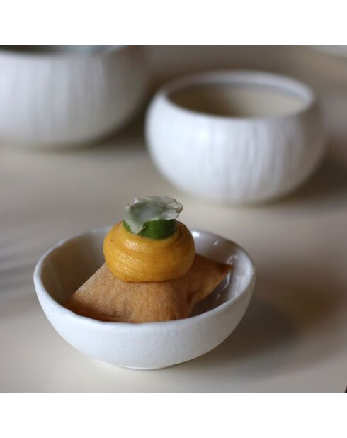 6 Bols en Porcelaine urus bleu/blanc - D. 8 cm