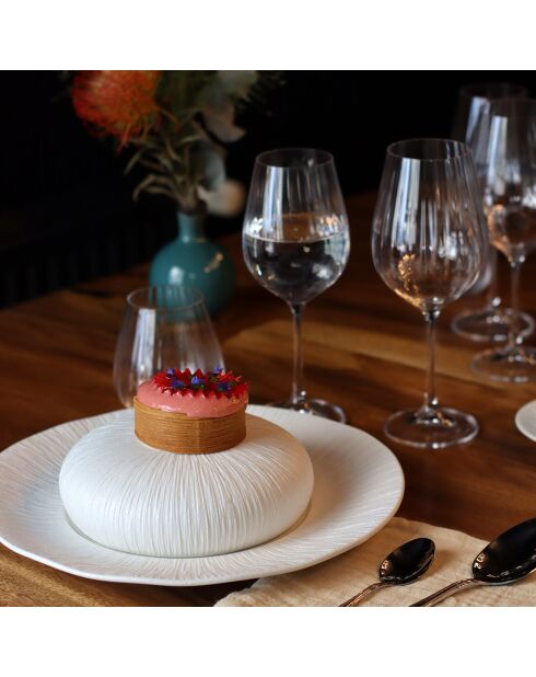 6 Bols en Porcelaine Urus blancs - D.18 cm