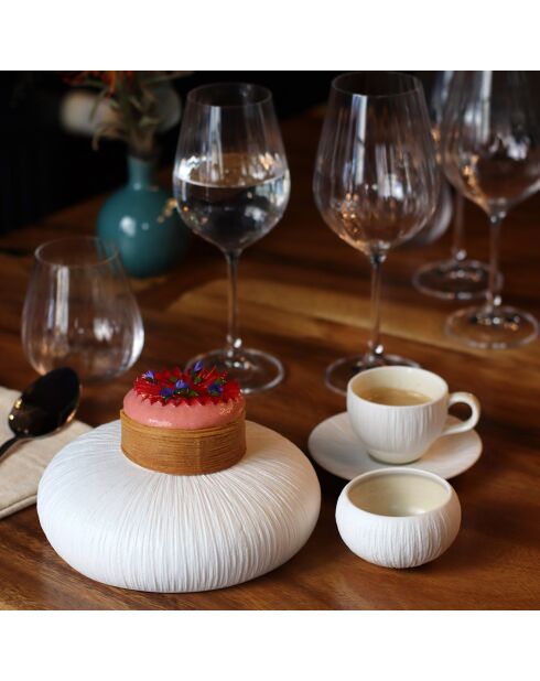 6 Bols en Porcelaine Urus blancs - D.18 cm