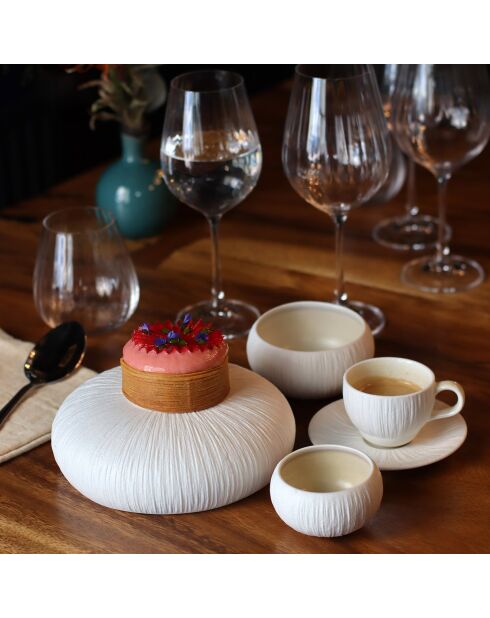 6 Bols en Porcelaine Urus blancs -D.10 cm