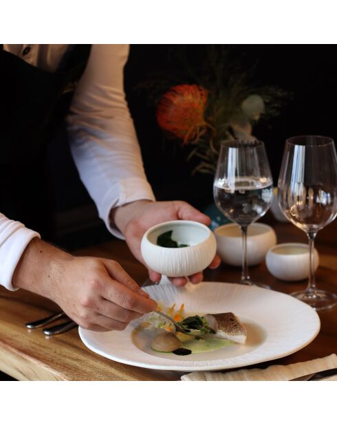 6 Bols en Porcelaine Urus blancs -D.10 cm