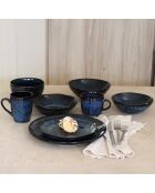 6 Coupelles en grès Costa bleues - D.17.5 cm