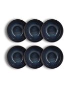 6 Bols Costa en grès bleus - 840ml