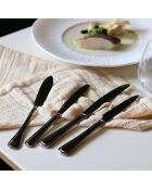 6 Couteaux de table Filla gris - 22 cm