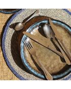 6 Couteaux de table Filla gris - 22 cm