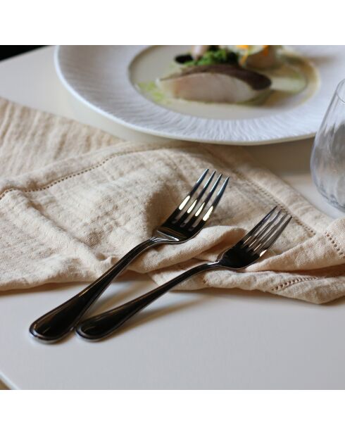 6 Fourchettes de Table Filla gris - 21 cm