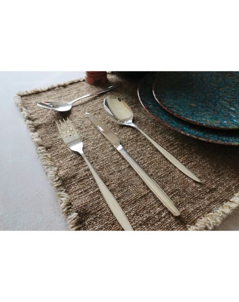 6 Couteaux à Steak Athena gris -23 cm