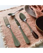 6 Couteaux à steak Ares gris - 20.5 cm