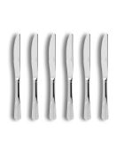 6 Couteaux de table Ares grises - 23.5 cm