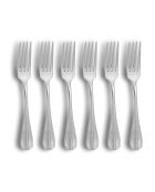 6 Fourchettes de table Arès grises - 20.5 cm