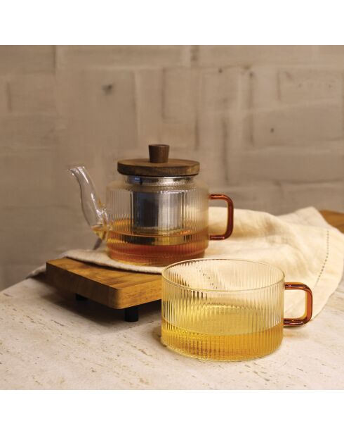 Théière karl ambre - 400 ml