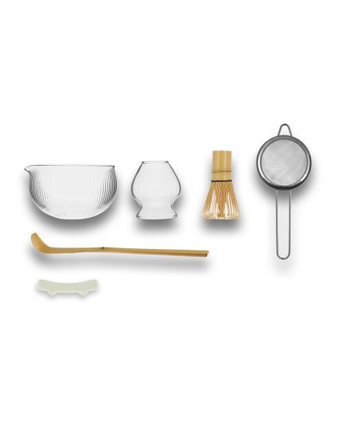 Caja de matcha transparente - 6 piezas