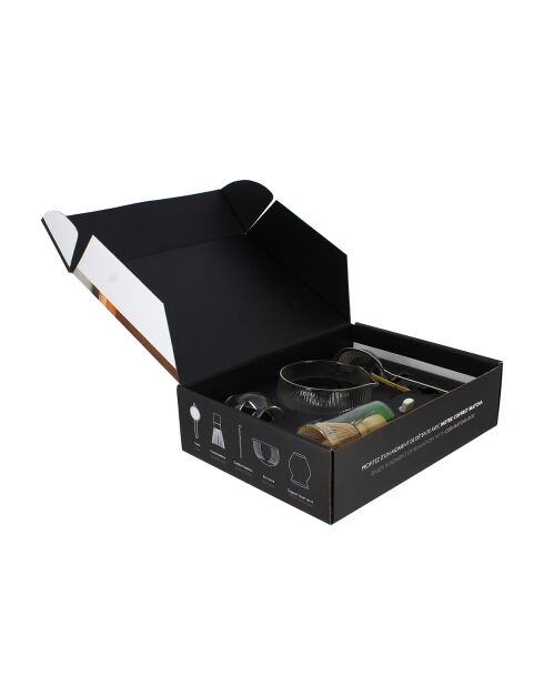 Caja de matcha transparente - 6 piezas