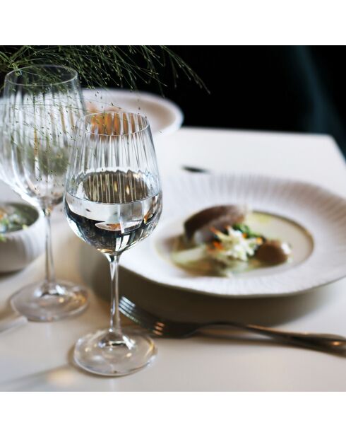 6 Verres à pied Astral en Cristallin transparents - 30 cl