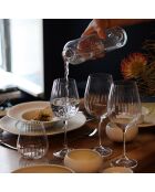 6 Verres à pied Astral en Cristallin transparents - 30 cl
