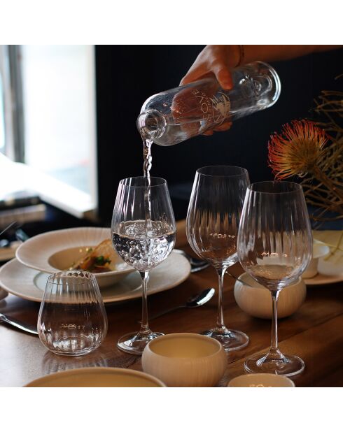 6 Verres à pied Astral en Cristallin transparents - 30 cl