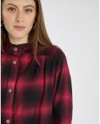 Robe Pelly à carreaux rouge/noir