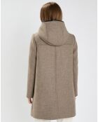 Manteau en Laine mélangée Meros beige