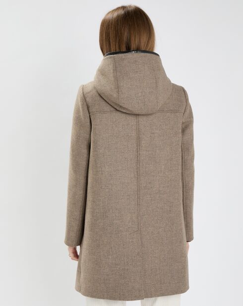 Manteau en Laine mélangée Meros beige