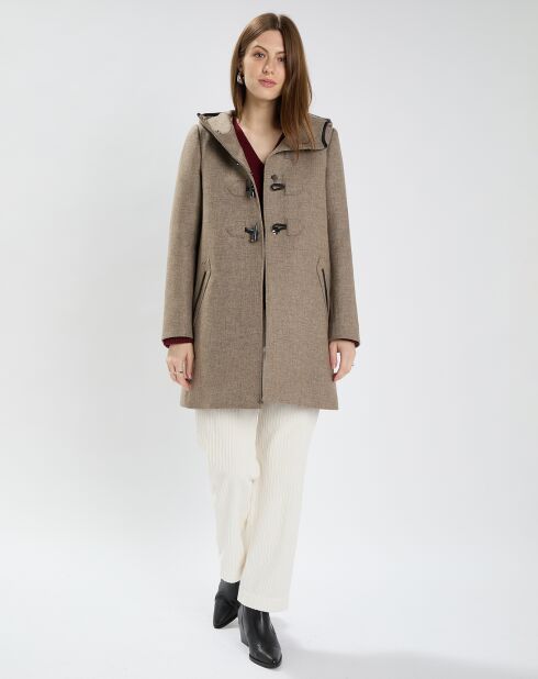 Manteau en Laine mélangée Meros beige