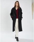 Manteau en Laine mélangée Miranda noir