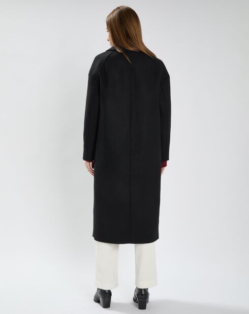 Manteau en Laine mélangée Miranda noir