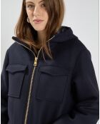 Manteau en Laine mélangée Marcela nocturne