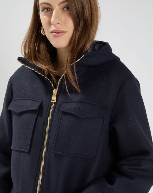 Manteau en Laine mélangée Marcela nocturne