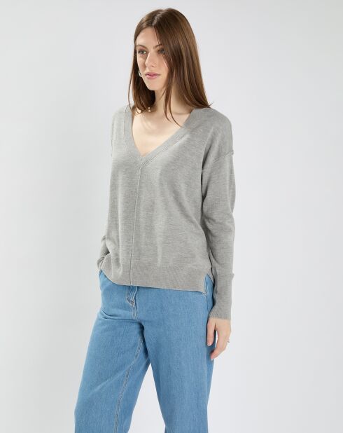 Pull Pucci gris chiné
