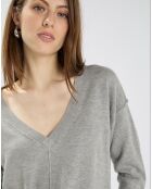Pull Pucci gris chiné