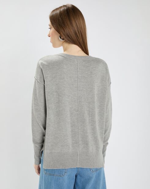 Pull Pucci gris chiné