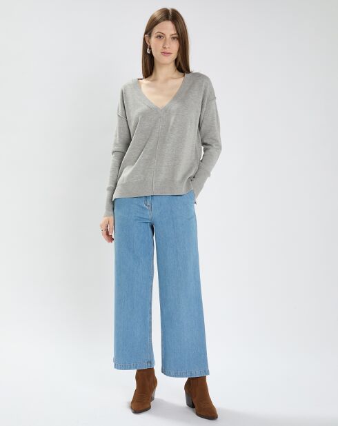 Pull Pucci gris chiné