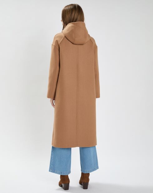 Manteau en Laine mélangée Menia camel