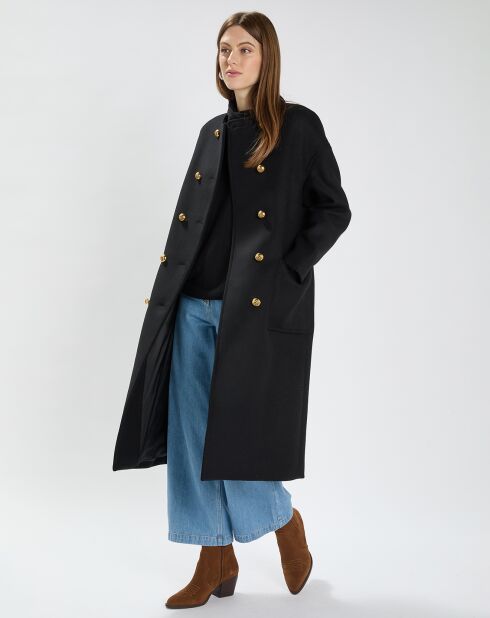 Manteau en Laine mélangée Mertia noir