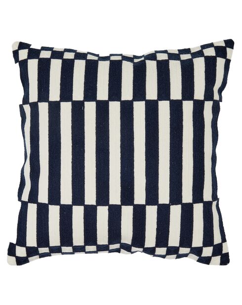 Housse de coussin brodé Cancun encre - 45x45 cm